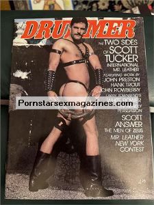 Drummer 102 Gay Art Male Nude Leather Men Magazine1987